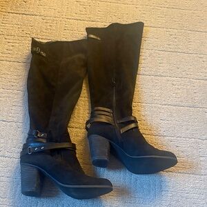 Madden Girl Black Heeled Boots